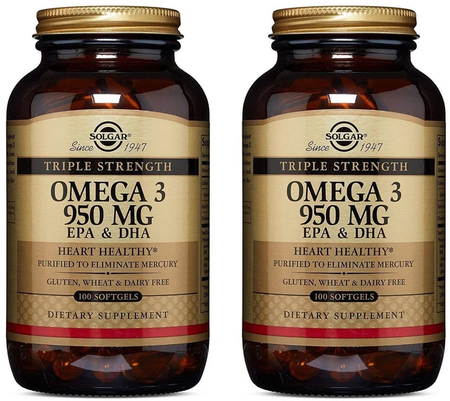 솔가 트리플 스트렝스 오메가 3 950mg 소프트젤, 100정, 2개 - 쿠팡