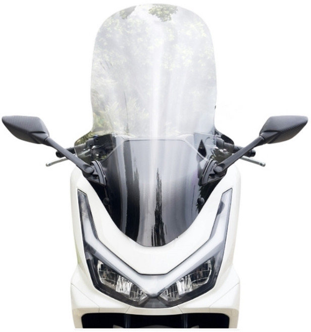 알테쉬 혼다 77cm PCX 롱스크린 백미러 풀세트 25년 26년 바람막이 윈드스크린 호환, 1세트, 투명