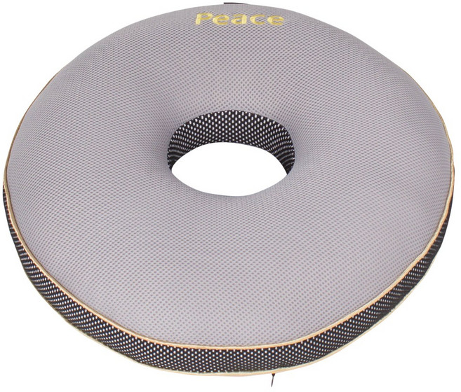 산모회음부방석 도넛방석 치질방석 임산부방석 골반방석 원형방석 꼬리뼈 전립선방석, 원형-그레이, 1개