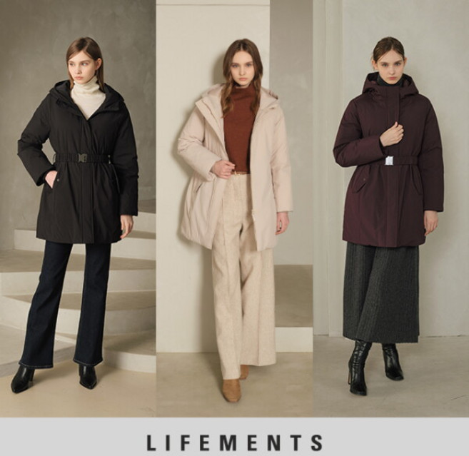 [라이프먼츠] 25FW 여성 씬클라우드 벨티드 패딩 1종