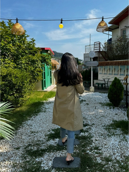 린넨 로브 가디건 루즈핏 카디건 외투 사무실