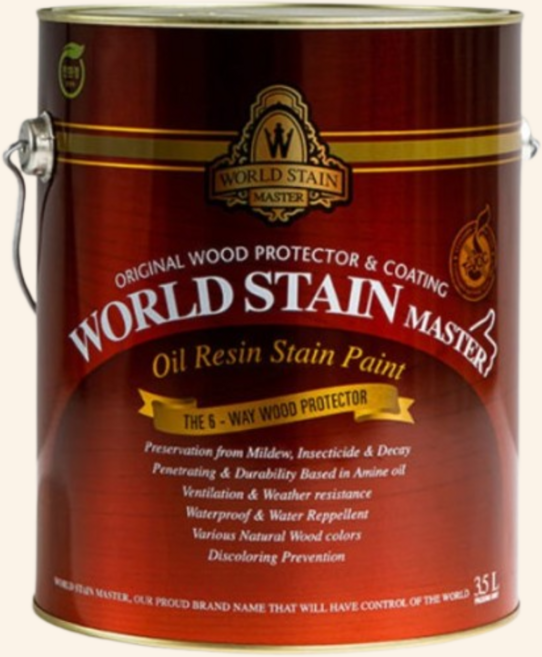 삼화페인트 월드스테인 3.5리터 오일스테인 방부목 방부 방충 데크 유성 목재 나무 스테인, WS-4035 T-뉴트럴, 3.5L, 1개