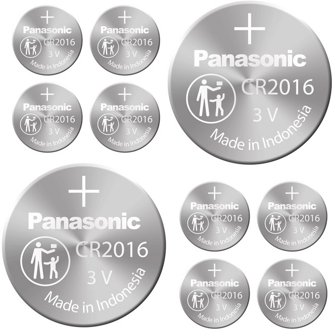 파나소닉 CR2016 5알 배터리 3V 리튬건전지 건전지, 5개입, 2개