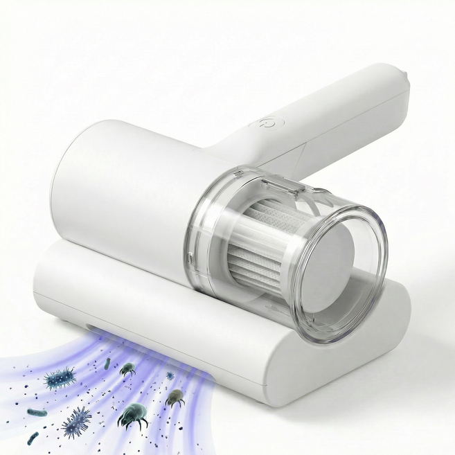 AURRA 무선 침구 청소기 UV자외선 살균 가정용 이불 침대 매트리스 진드기 제거 청소기, 흰색, 1