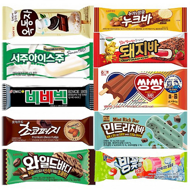 달달곰 베스트 바 아이스크림 세트, 20개, 75ml