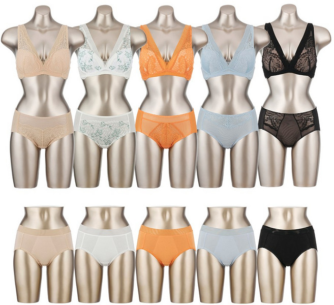 비비안 라이크라 파워넷 노와이어 여성 속옷 브라 팬티 세트 15종