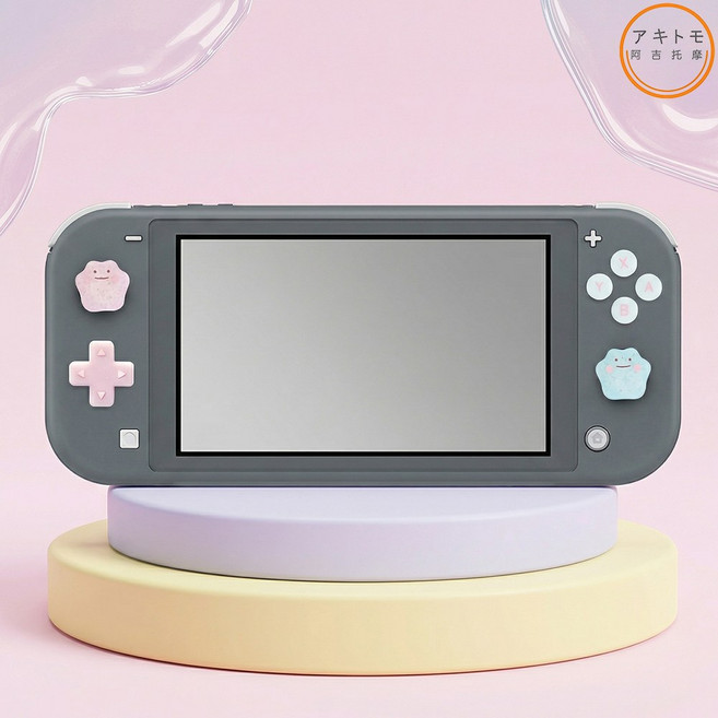 닌텐도 스위치2 스위치1 OLED 조이콘 프로콘 스틱커버 버튼커버 세트 포코피아테마 슬라임 아키토모, 슬라임(스위치라이트), 아키토모 스틱&버튼 커버