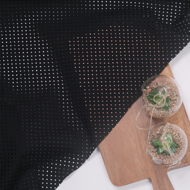 372 탐나요 도트 레이저 펀칭 원단 프린트 패브릭 메쉬 천, 화이트