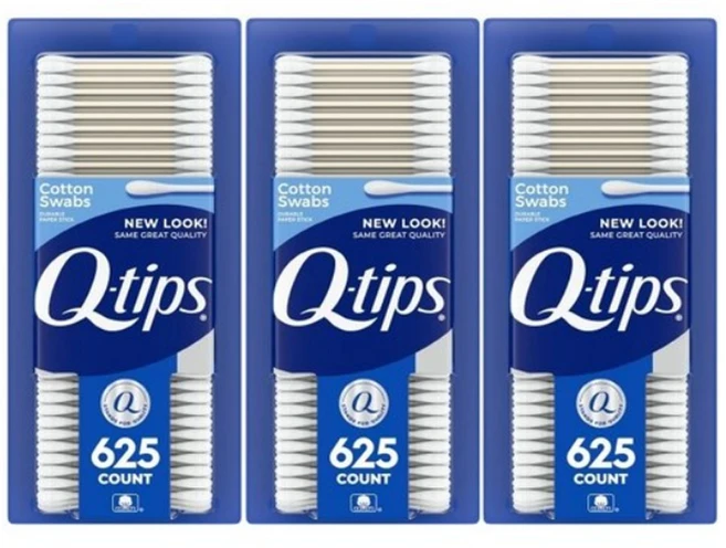 큐팁스 코튼 스왑 면봉, 625개입, 3개 - 쿠팡