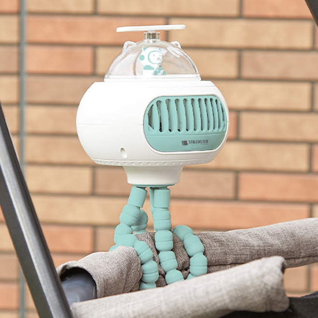 슈틸루스터 날개없는 휴대용 BLDC모터 ST-CF110 자바라 선풍기 유모차 문어발, 01 A.본품