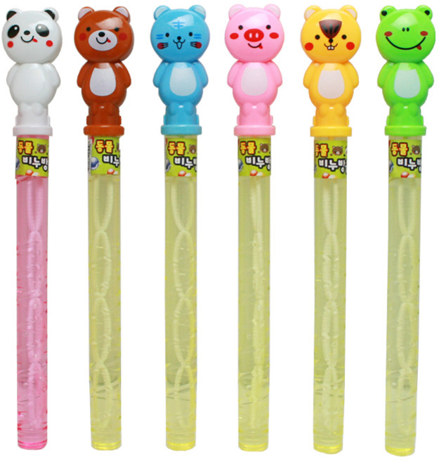 봄산 동물 디자인 막대 비누방울 6개, 1세트, 6종류