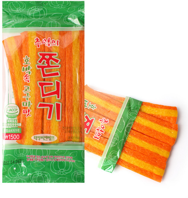 추억의 무지개 쫀드기 곡물 쫀디기, 5개, 120g