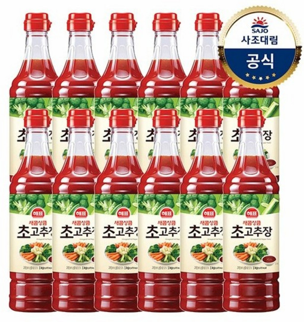 해표 순창궁 새콤상큼 초고추장 1kg, 12개