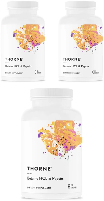 쏜리서치 베타인HCL & 펩신 캡슐, 225정, 3개 - 쿠팡