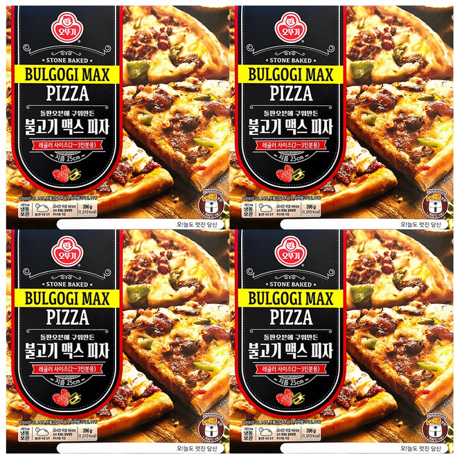 오뚜기 불고기맥스피자 396g, 4개