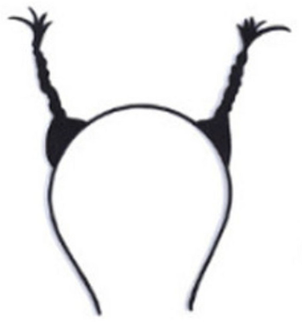 미미파티 동물 머리띠 인생네컷 웃긴 소품 생일 파티 체육대회 놀이공원 인싸머리띠, 인싸 머리띠 2-댕기