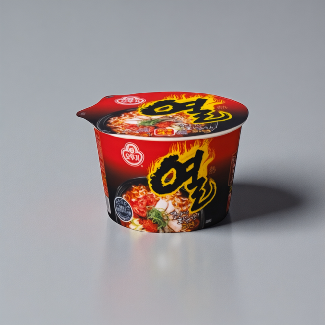 열라면 큰컵 x 5p 얼큰한 국물 맛있는 컵라면 간편식, 5개