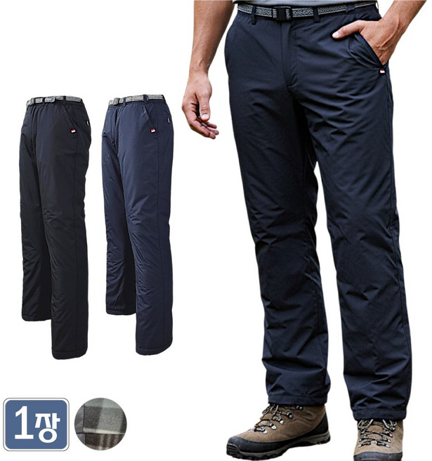 야인시대 겨울 생활방수 기모패딩팬츠 WD27 방풍 방한 작업 보온바지