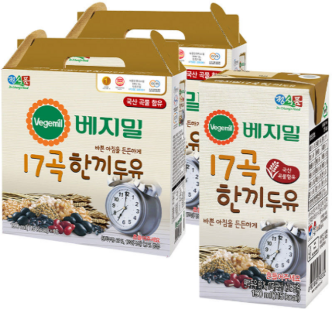 17곡 한끼두유 32팩, 190ml, 5개