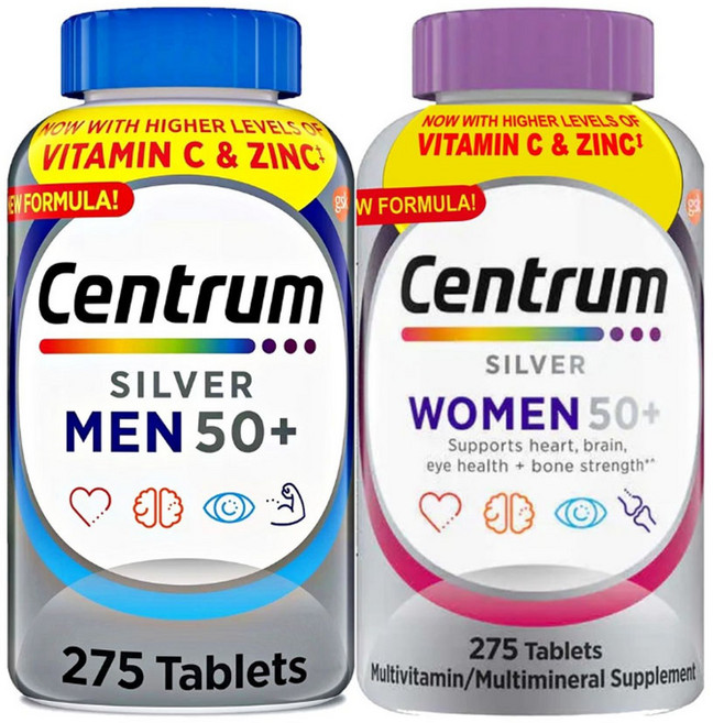 센트룸 실버포맨275정+실버우먼 275정set, 2개, 275회분