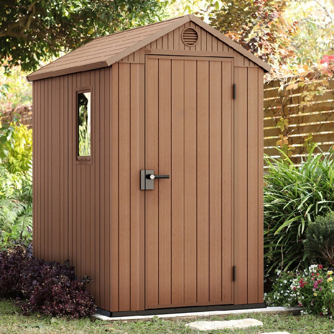 [코스트코]케터 다윈 46 조립식 창고 /W 126 x D 185 x H 205cm/우드디자인/정원 베란다 야외 가능 / 잠금장치 설치가능/야외용가구/ 유지보수 간편