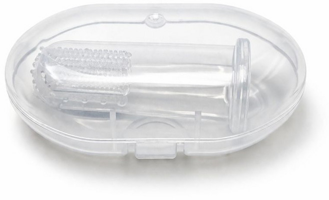 반려동물 손가락 칫솔 소형 실리콘 강아지 고양이 구강관리 치석제거, 1개, 투명케이스 5입