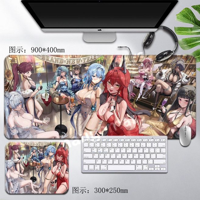 니케 신데렐라 맞춤 주문제작 마우스패드 키보드 장패드 두께 3mm, 900x400mm, AI