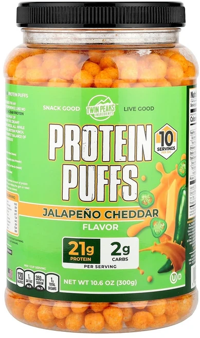 트윈픽스인그리디언트 프로틴 퍼프 할라피뇨 체다, 1개, 300g - 쿠팡