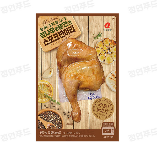 마니커에프앤지 참나무로 훈연한 스모크 반마리 (냉장), 5개, 200g