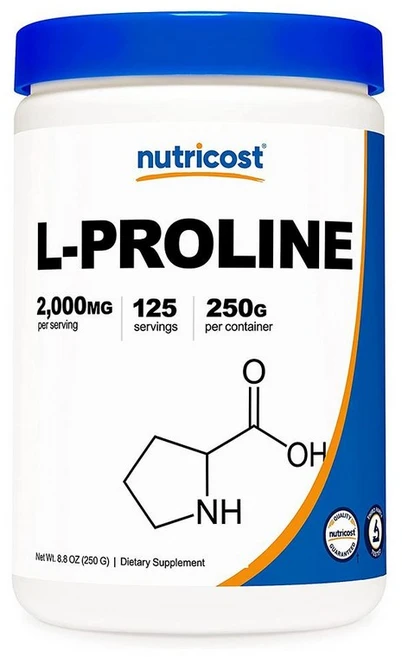 뉴트리코스트 L-프롤린 파우더, 250g, 1개 - 쿠팡