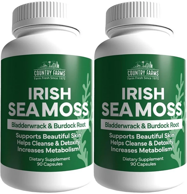 아이리쉬 바다 이끼 컨트리 팜 캡슐, 2개, 90정 - 쿠팡