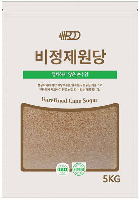 비정제유기농설탕, 5kg, 1개