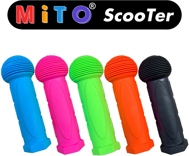 미토 킥보드 고무손잡이 어린이 마이크로 맥시 손잡이 호환, 킥보드손잡이 한쌍 블루, 1개
