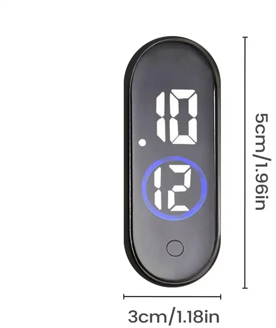 샤워 타이머 시계 방수 디지털 욕실 주방 벽 시계(LCD 디스플레이 포함) 12/24시간 형식 온도 카운트다운 타이머 흡입 컵 걸이 구멍, 01 D
