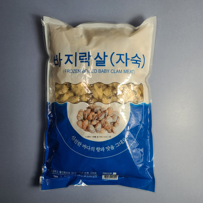 냉동 자숙 바지락살 1kg 깐바지락 조개살, 1개