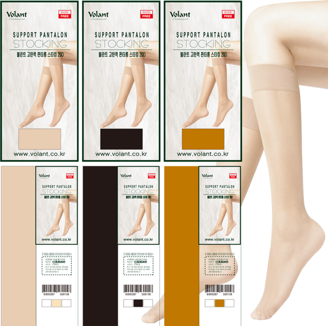 Volant 20D 고탄력 판타롱 스타킹10매입 개별포장