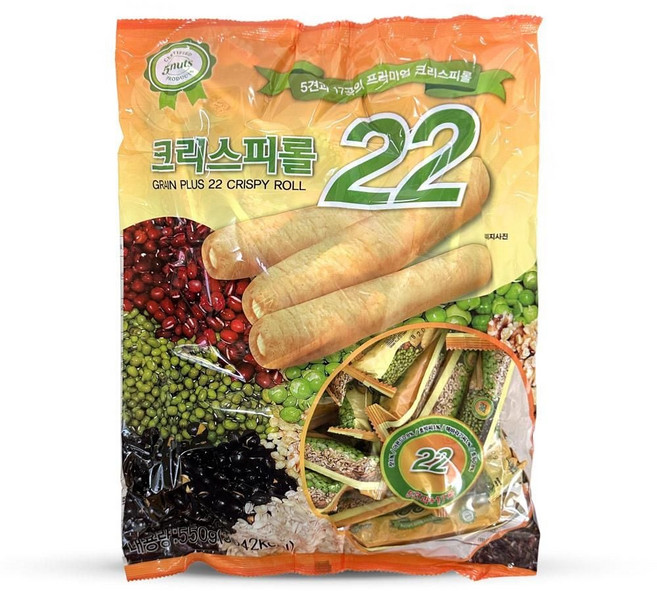 크리스피롤 22곡 곡물과자 550gssnn060117_iiwowo, 550g