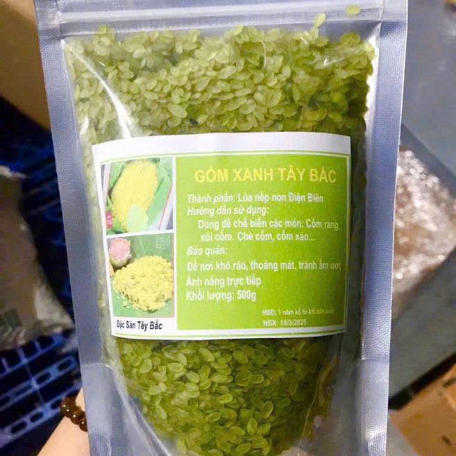 베트남 꼼쌩 타이박 Com xanh Tay Bac 500g 5개