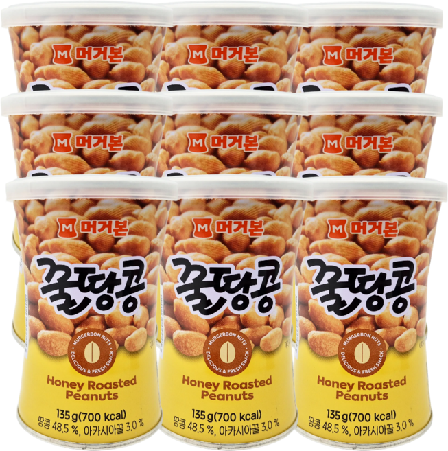 머거본 꿀땅콩, 135g, 9개