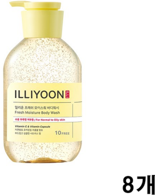 일리윤 프레쉬 모이스춰 바디워시 시트러스, 500ml, 8개