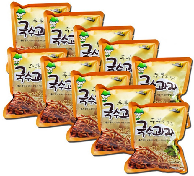 두부 40% 국수과자 10봉, 100g, 10개