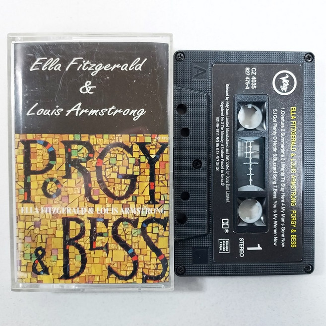 엘라 피츠제랄드 & 루이 암스트롱 PORGY & BESS 상태좋음NM 중고카세트테이프, 1