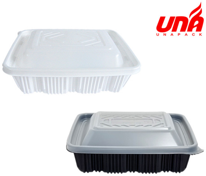 사각찜용기 소, 화이트 사각찜용기 소, 1세트, 160세트