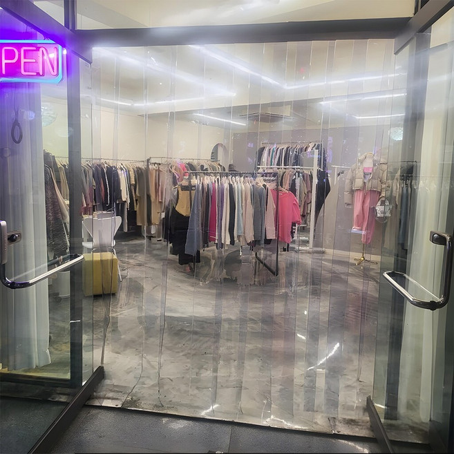 PVC 방풍 비닐커튼 출입문 창고, 1개