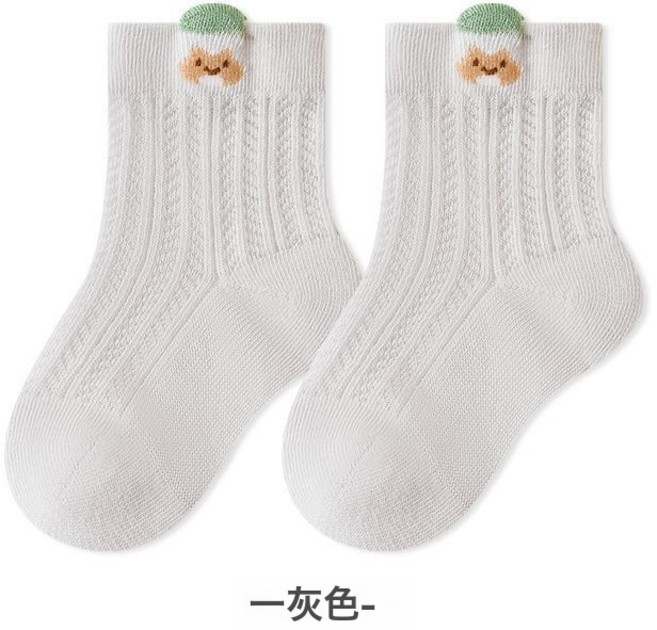 婴儿袜子夏季薄款网眼袜宝宝新生儿a类儿童棉袜无骨松口卡通童袜