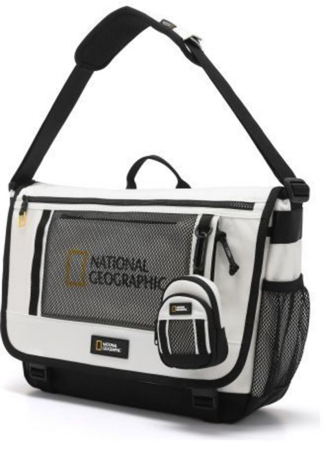 내셔널지오그래픽 nationalgeographic N265ACR510 파치 메신저백 16 WHITE, 1개