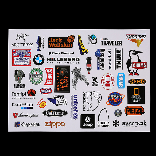 데이라이크 캠핑 폴딩박스 쿨러 캐리어 방수 스티커, 4번, 1개