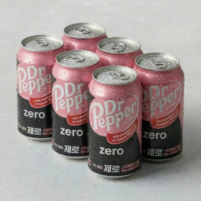 닥터페퍼 제로 스트로베리 크림향 350ml X 24캔 뚱캔, 24개