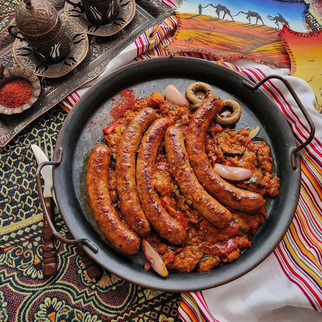 [살루메리아] 모코로식 양고기 소시지 메르게즈(Merguez) 300g 미르까즈 아마르가즈 살루메리아, 1개