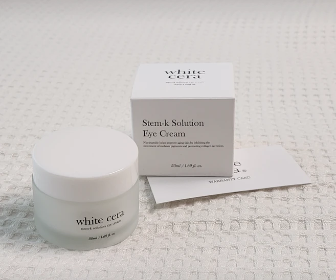 [다크서클 케어템]+화이트세라 스템셀 비타민K 아이크림 50ml 1개 White Cera 줄기세포 배양액 주름개선 미백 기능성 색소침착 개선 혈관케어 멜라닌 EGF 눈밑케어 - 쿠팡